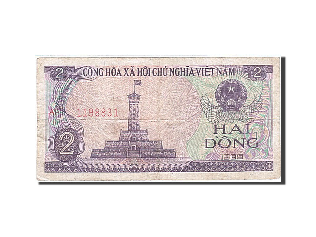 Banknot, Wietnam, 2 D<ox>ng, 1985, 1985, KM:91a, VF(20-25)