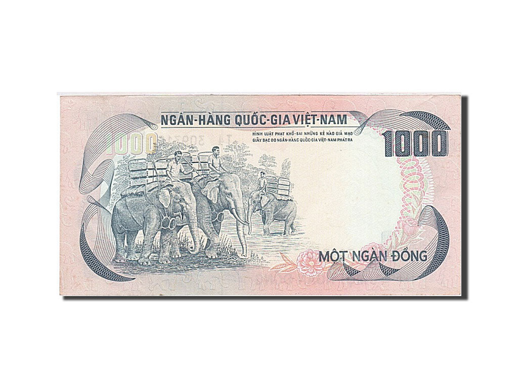 Banconote, Vietnam del Sud, 1000 D<ox>ng, 1972-1975, KM:34a, Undated, SPL