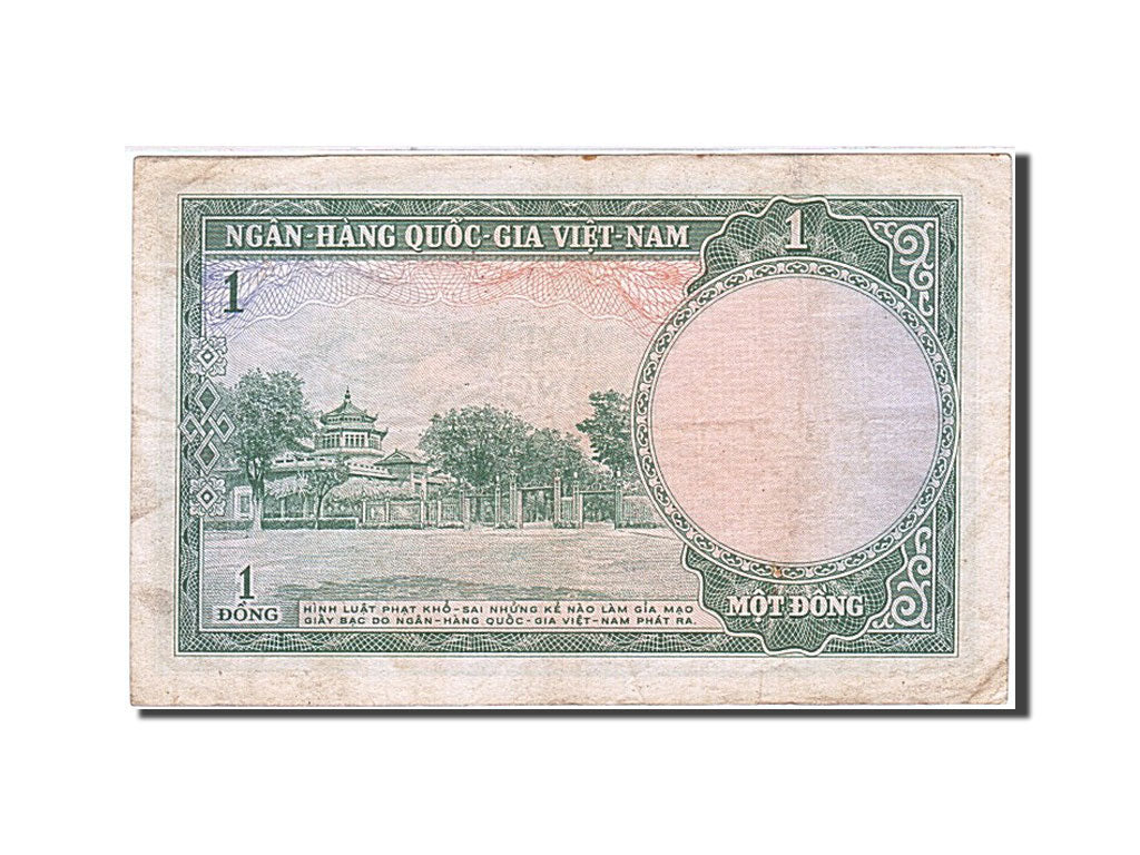 Banconote, Vietnam, 1 D<ox>ng, 1955, KM:1, Undated, BB