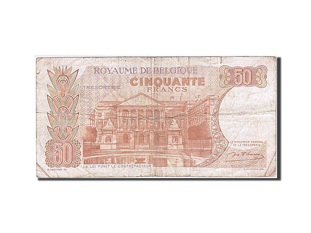 Biljet, België, 50 Francs, 1964-1966, 1966-05-16, KM:139, TB