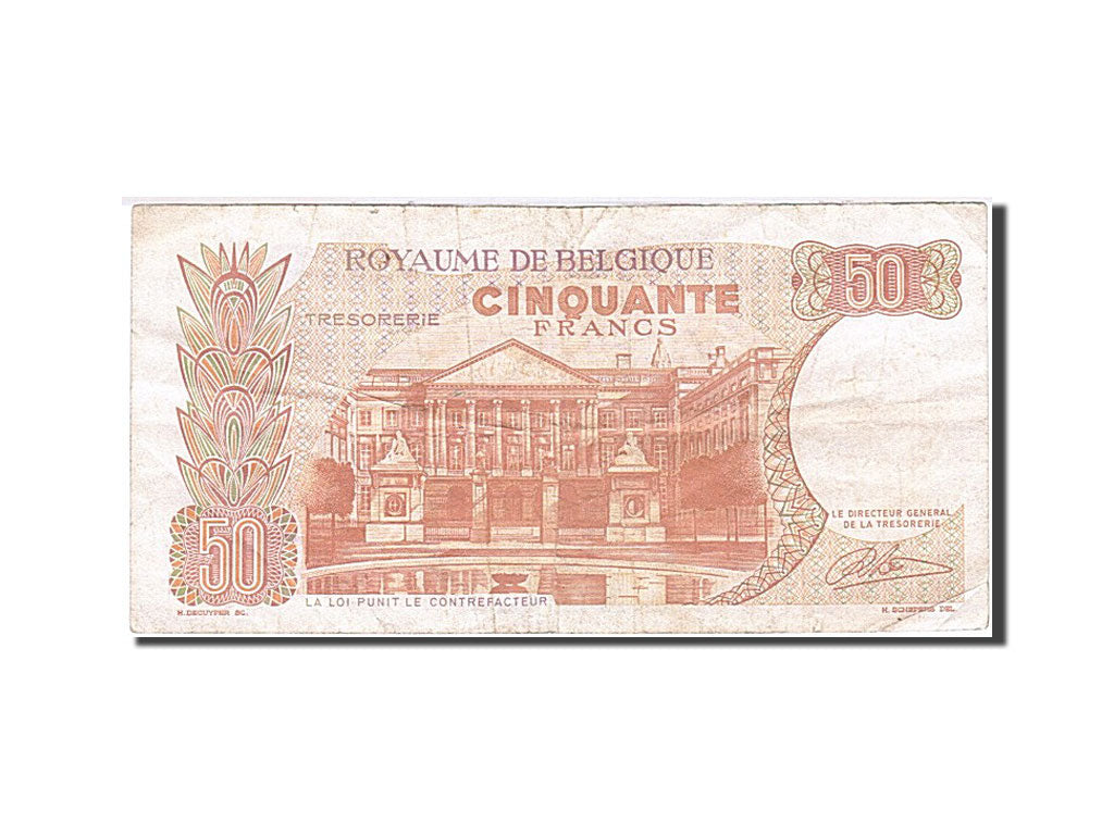 Billet, Belgique, 50 Francs, 1964-1966, 1966-05-16, KM:139, TTB