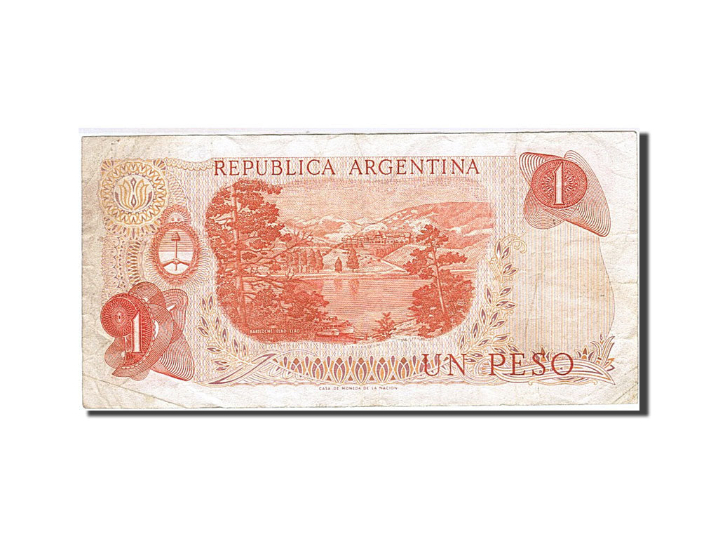 Banconote, Argentina, 1 Peso, 1970-1973, KM:287, Undated (1973), MB+