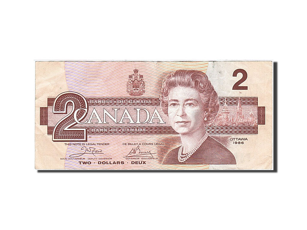 Banknote, Canada, 2 Dollars, 1986-1991, 1986, KM:94a, AU(50-53)