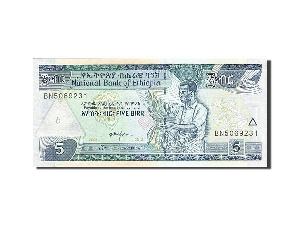 Banknot, Etiopia, 5 Birr, 1989, 2013, UNC(65-70)