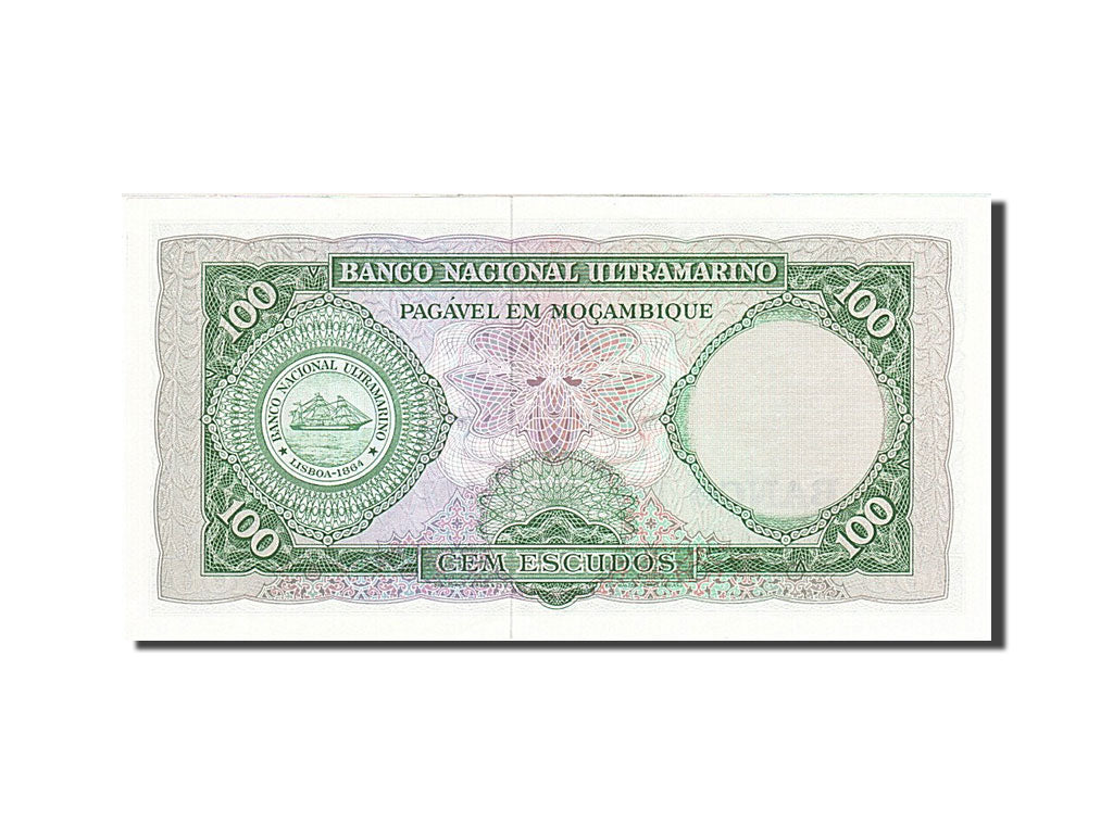 Banknote, Mozambique, 100 Escudos, 1961, 1961-03-27, KM:109a, UNC(64)