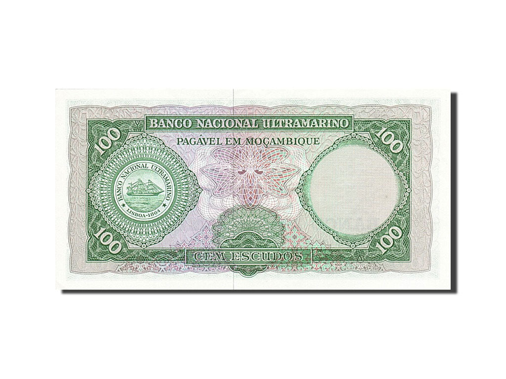 Banknote, Mozambique, 100 Escudos, 1961, 1961-03-27, KM:109a, UNC(63)