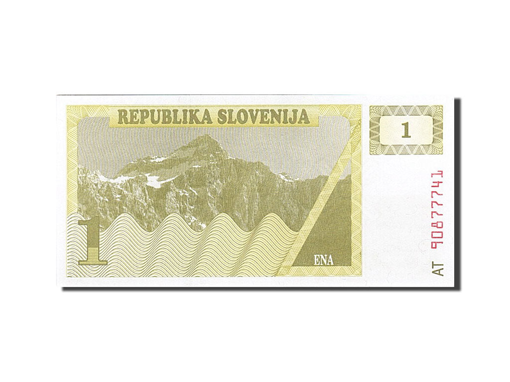 Biljet, Slovenië, 1 (Tolar), 1990-1992, 1990, KM:1a, NIEUW