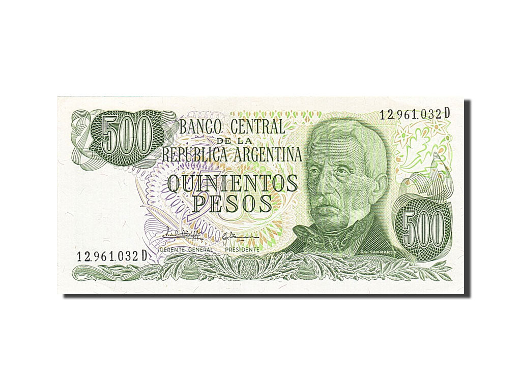 Banknote, Argentina, 500 Pesos, 1976-1983, Undated (1977-1982), KM:303c, UNC(63)