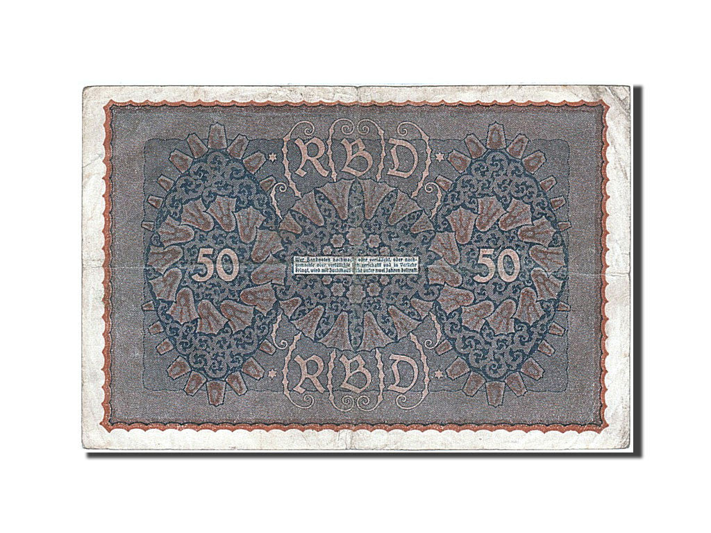 Biljet, Duitsland, 50 Mark, 1915-1919, 1919-06-24, KM:66, TB+