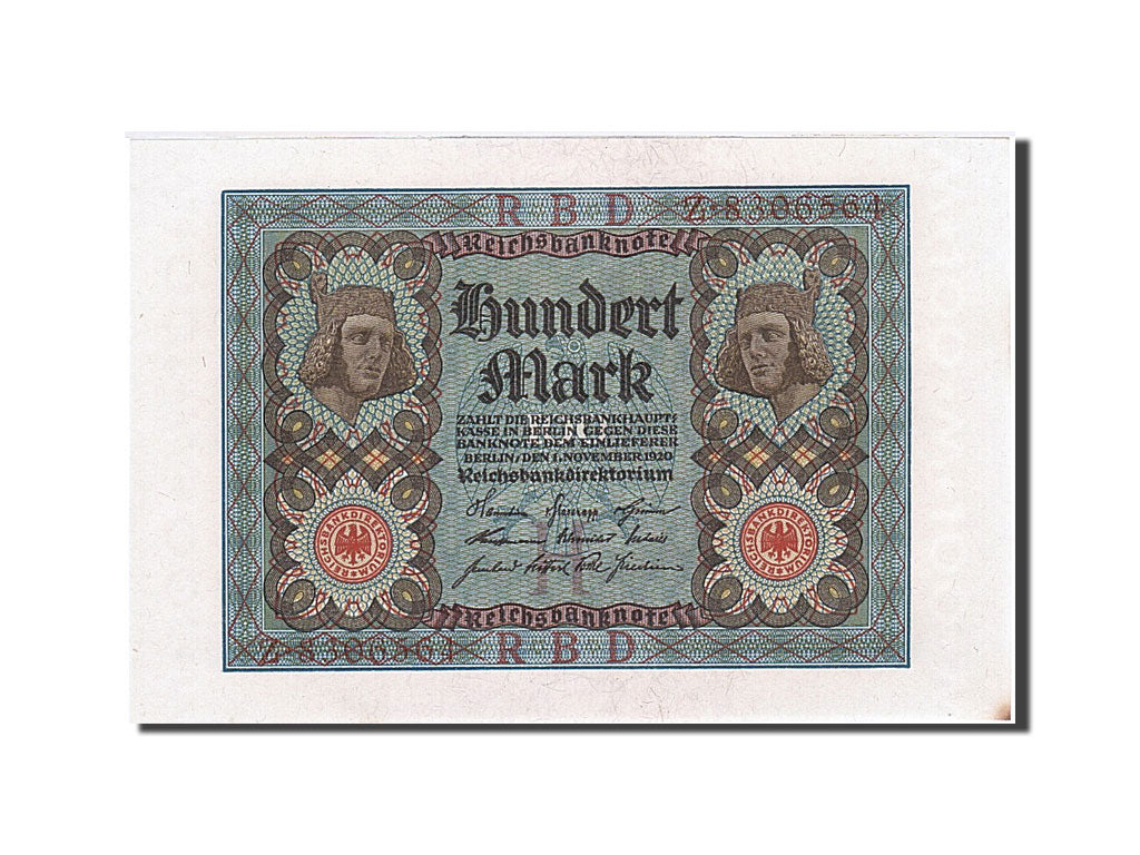 Banconote, Germania, 100 Mark, 1920, KM:69b, 1920-11-01, SPL