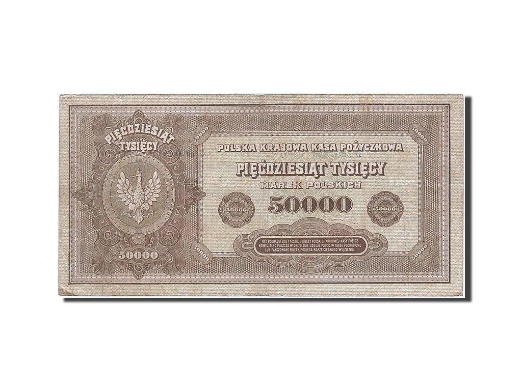 Banknote, Poland, 50,000 Marek, 1922-1923, 1922-10-10, KM:33, EF(40-45)
