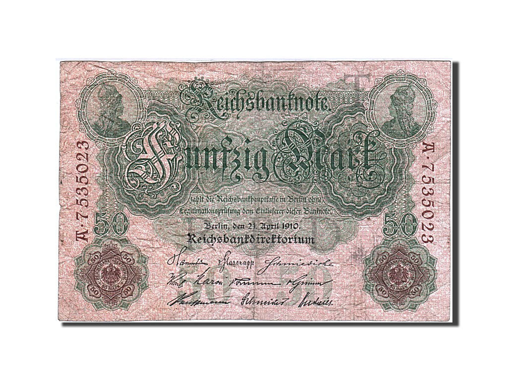 Banconote, Germania, 50 Mark, 1910, KM:41, 1910-04-21, BB