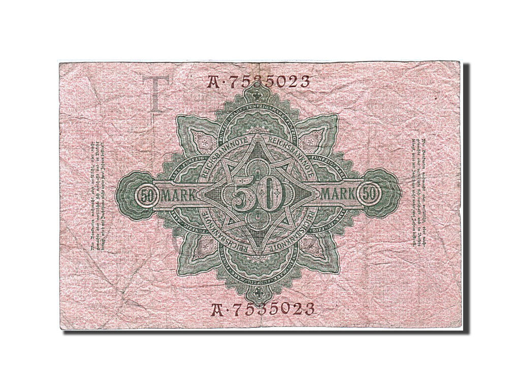 Banconote, Germania, 50 Mark, 1910, KM:41, 1910-04-21, BB