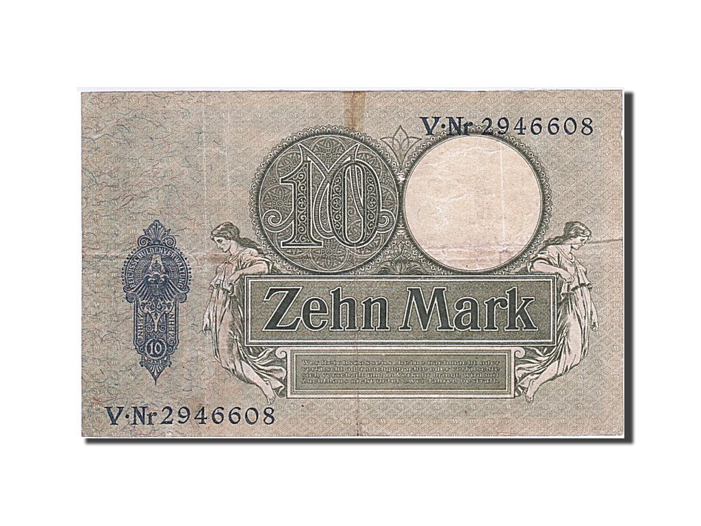 Banknote, Germany, 10 Mark, 1904-1906, 1906-10-06, KM:9b, EF(40-45)