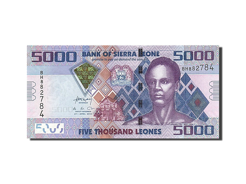 Geldschein, Sierra Leone, 5000 Leones, 2010, 2010-04-27, KM:32, UNZ