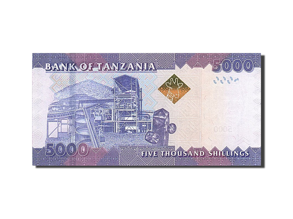 Billet, Tanzania, 5000 Shilingi, 2003, Undated (2003), KM:38, NEUF