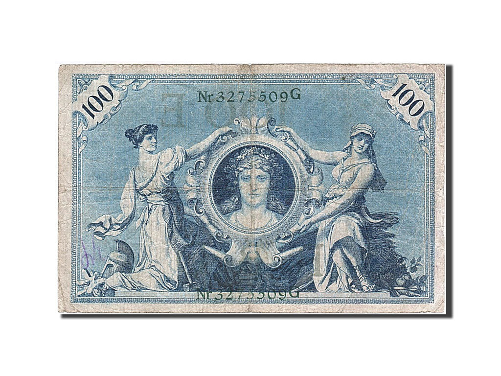 Geldschein, Deutschland, 100 Mark, 1908, 1908-02-07, KM:34, SGE+