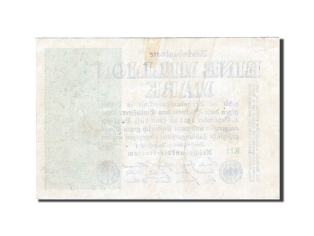 Banknote, Germany, 1 Million Mark, 1923, 1923-08-09, KM:102d, UNC(60-62)
