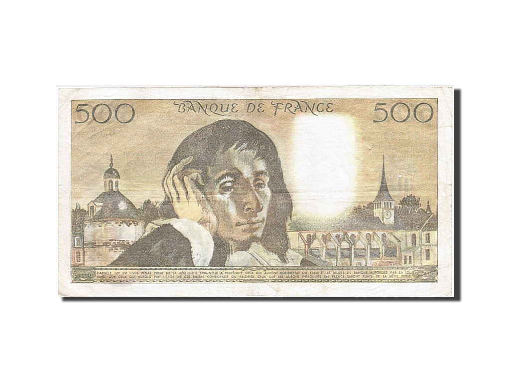 Biljet, Frankrijk, 500 Francs, 1968, 1977-11-03, TTB, Fayette:71.17, KM:156d