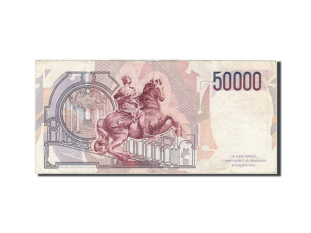 Biljet, Italië, 50,000 Lire, 1984, 1984, KM:113a, TTB