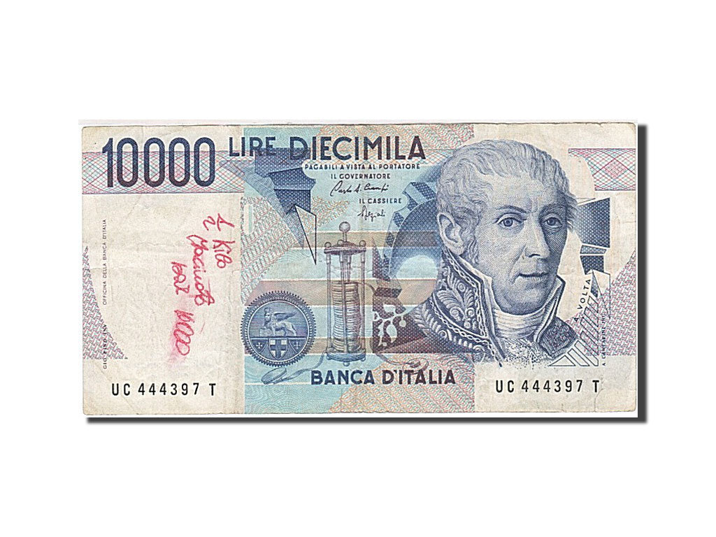 Biljet, Italië, 10,000 Lire, 1984, 1984-09-03, KM:112b, TB