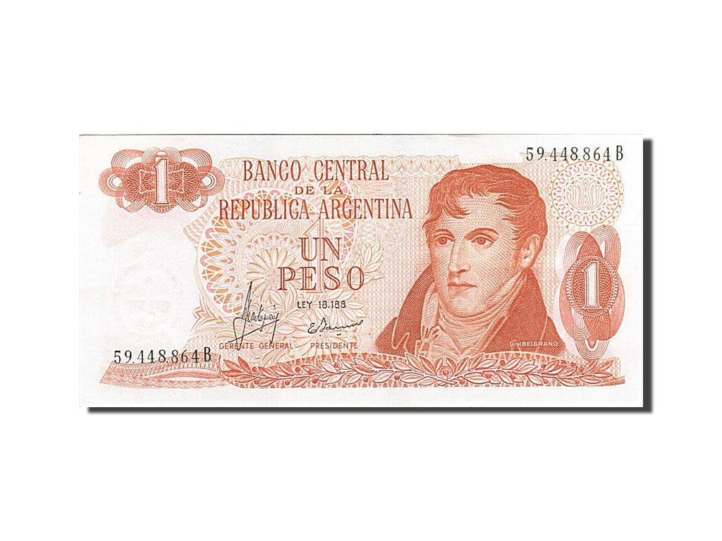 Banconote, Argentina, 1 Peso, 1970, KM:287, 1970-1973, SPL-