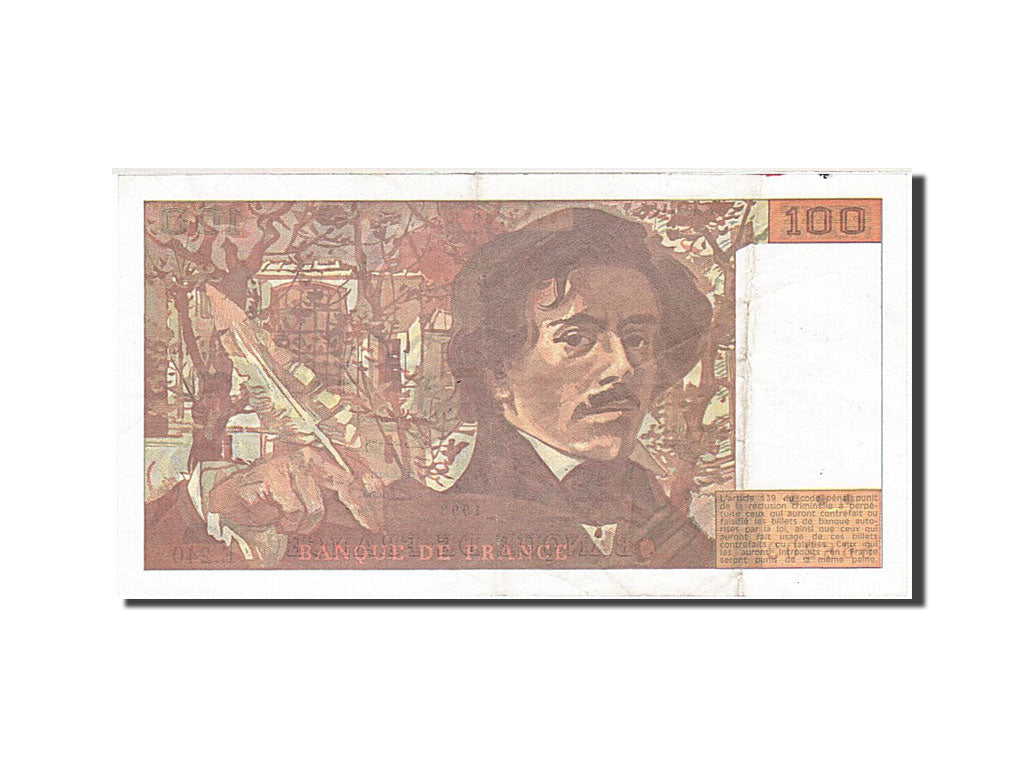 Billete, Francia, 100 Francs, 1978, 1993, MBC, Fayette:69bis.8, KM:154g
