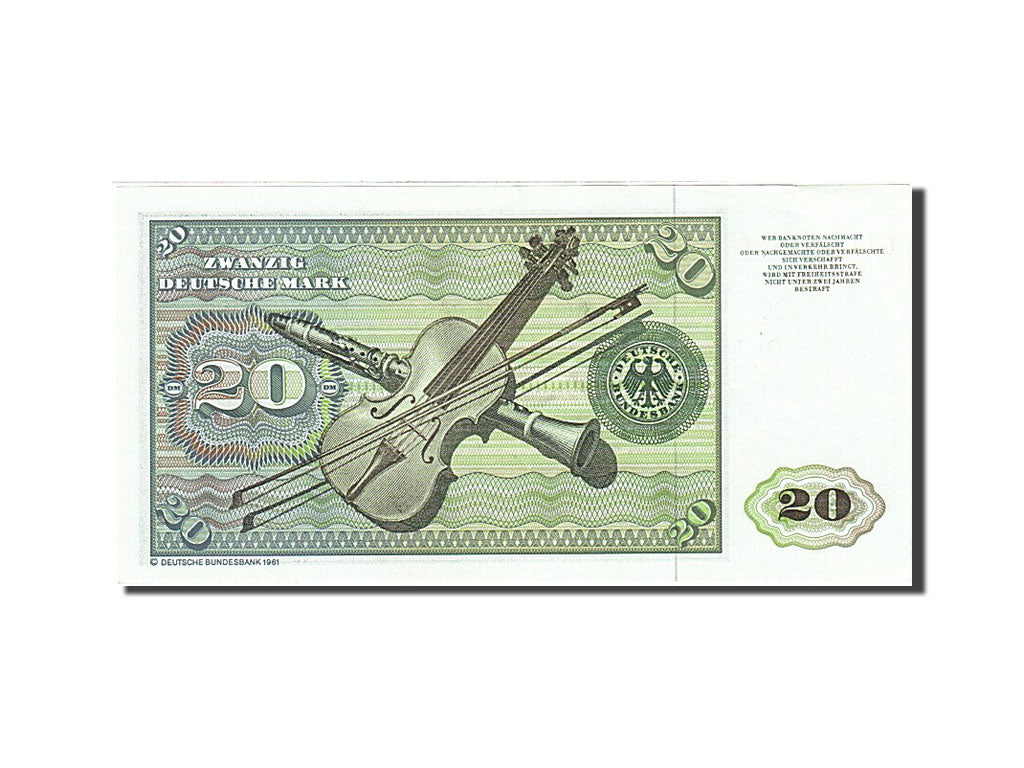 Banknote, GERMANY - FEDERAL REPUBLIC, 20 Deutsche Mark, 1970-1980, 1970-01-02