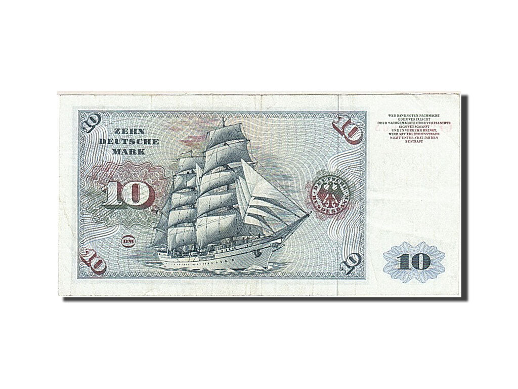 Banknot, Niemcy - RFN, 10 Deutsche Mark, 1970-1980, 1977-06-01, KM:31b