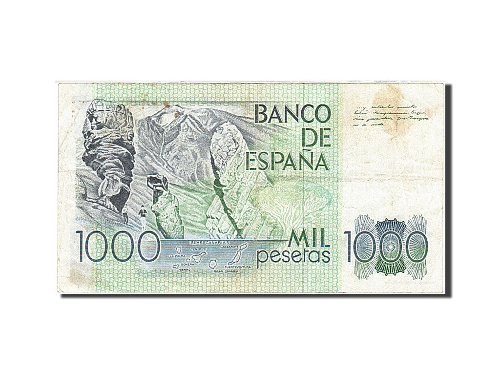 Banknote, Spain, 1000 Pesetas, 1982-1987, 1979-10-23, KM:158, EF(40-45)