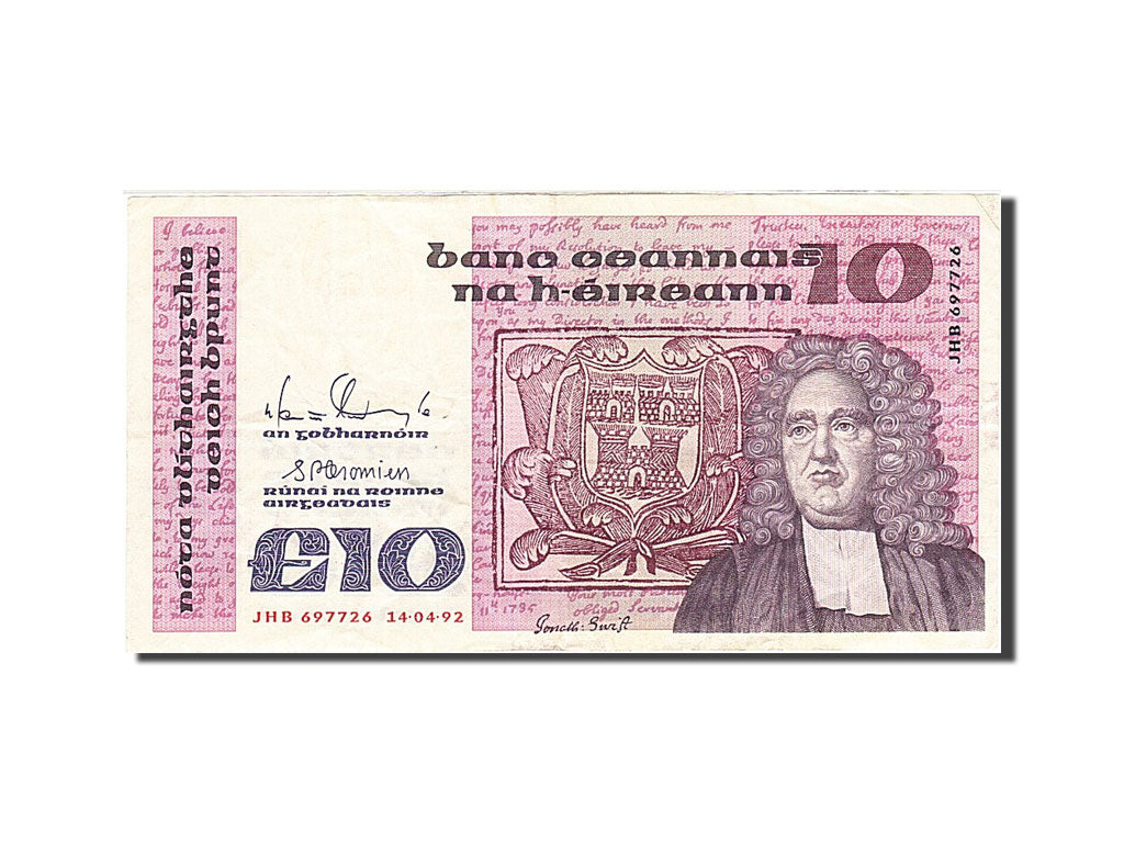 Banknote, Ireland - Republic, 10 Pounds, 1978-1992, 1992-04-14, KM:72c