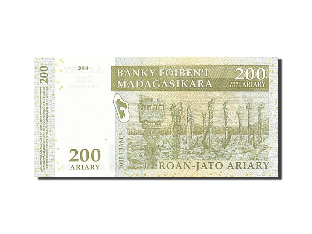 Billete, 200 Ariary, 2004-2006, Madagascar, KM:87a, 2004, UNC