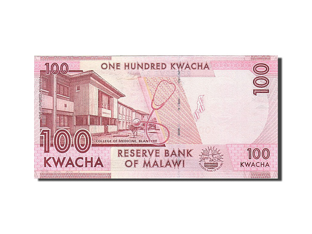 Banknot, Malawi, 100 Kwacha, 2012, 2012-01-01, KM:59, UNC(65-70)