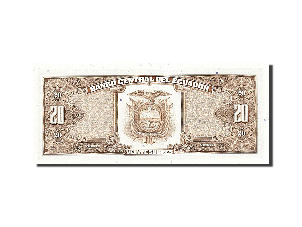 Billete, 20 Sucres, 1984-1988, Ecuador, KM:121Aa, 1988-11-22, UNC