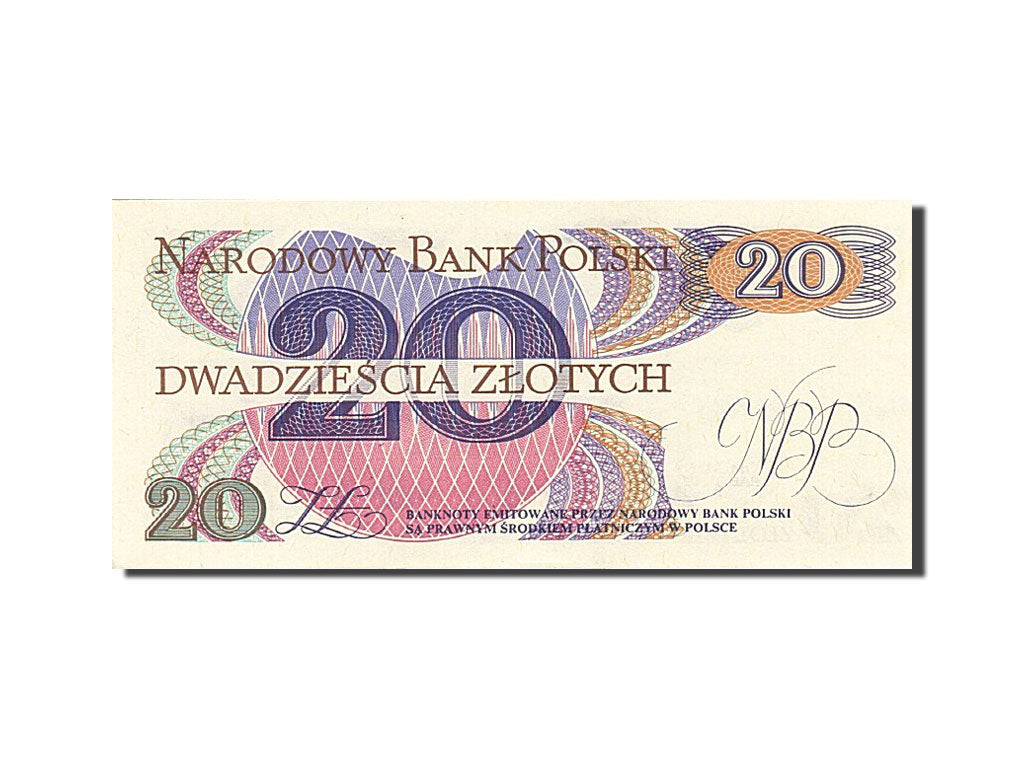 Billet, Pologne, 20 Zlotych, 1982, 1982-06-01, KM:149a, SPL