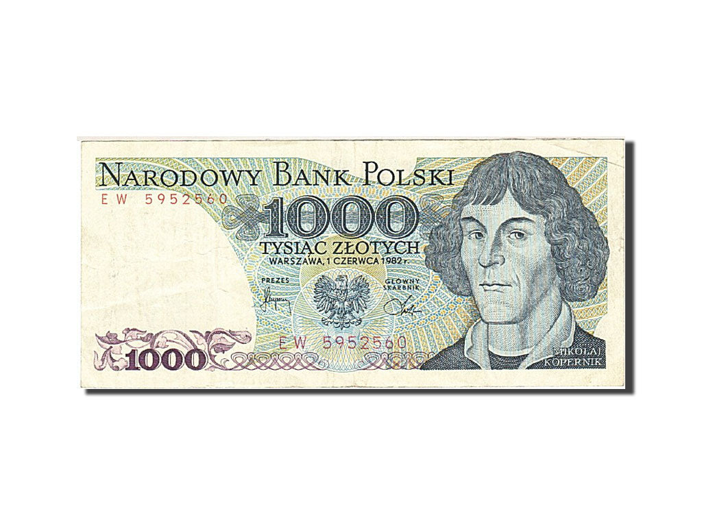 Banknote, Poland, 1000 Zlotych, 1974-1976, 1982-06-01, KM:146c, EF(40-45)