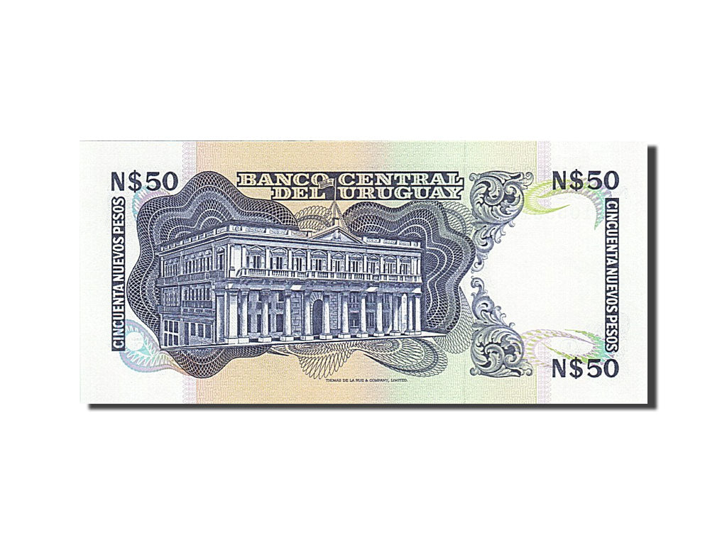 Banknote, Uruguay, 50 Nuevos Pesos, 1978-1988, 1989, KM:61a, UNC(65-70)