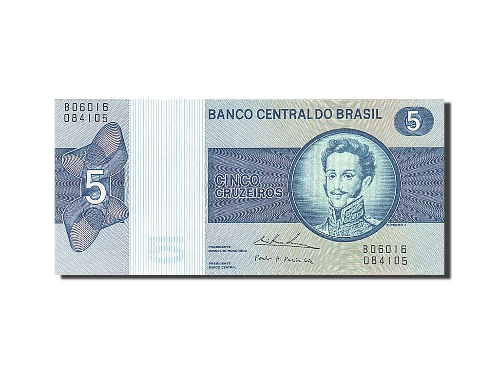 Biljet, Brazilië, 5 Cruzeiros, 1970, 1974, KM:192c, SPL
