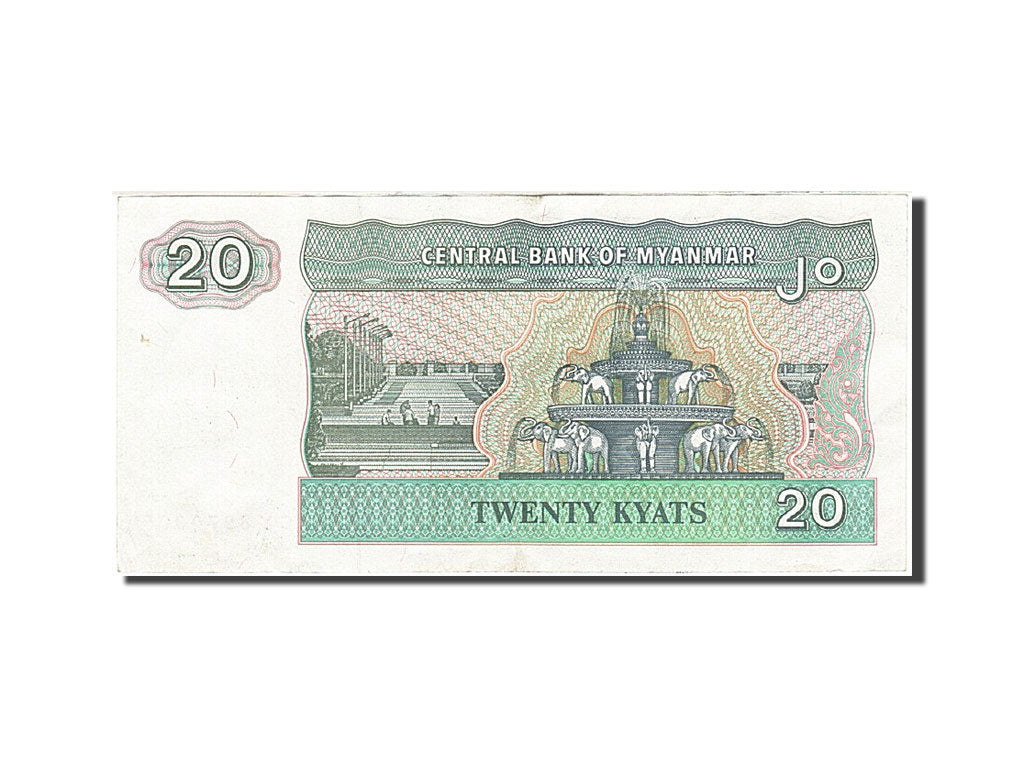 Banknote, Myanmar, 20 Kyats, 1991-1998, Undated (1994), KM:72, EF(40-45)