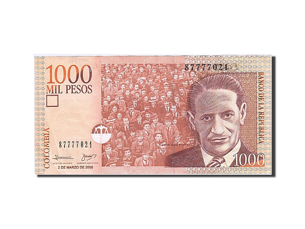 Billete, 1000 Pesos, 2001, Colombia, KM:450h, 2005-03-02, EBC