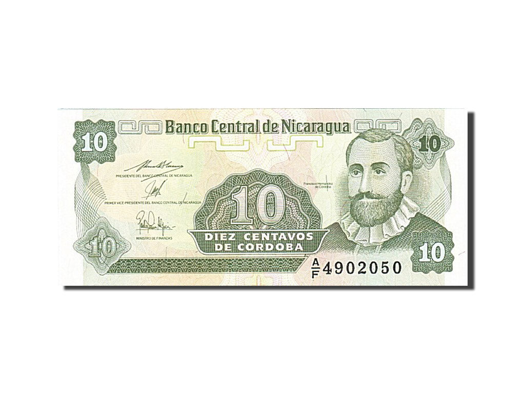 Billete, 10 Centavos, 1990-1992, Nicaragua, KM:169a, Undated (1991), UNC