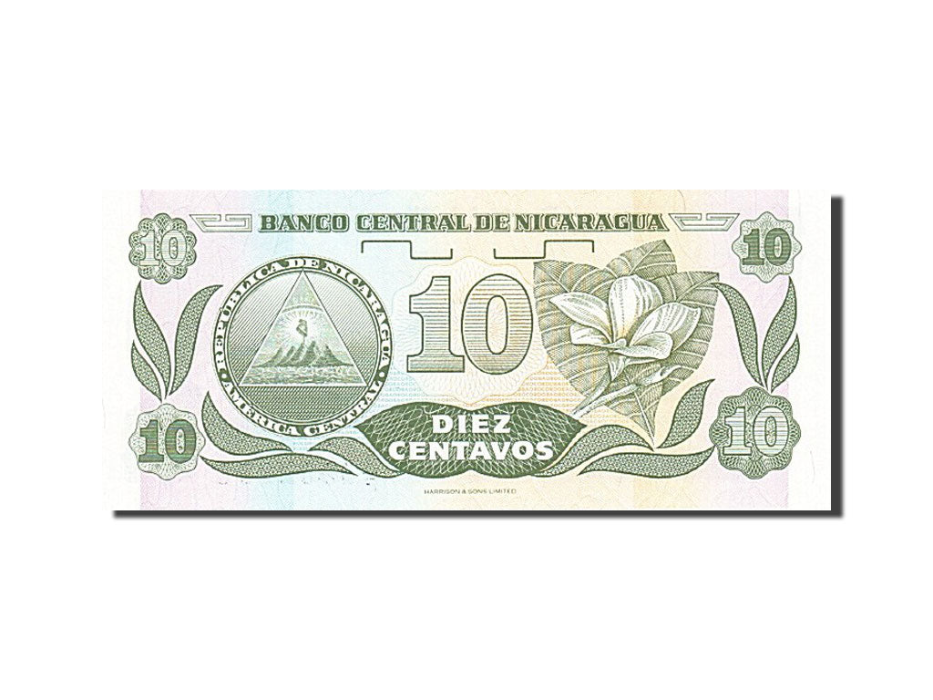 Billete, 10 Centavos, 1990-1992, Nicaragua, KM:169a, Undated (1991), UNC