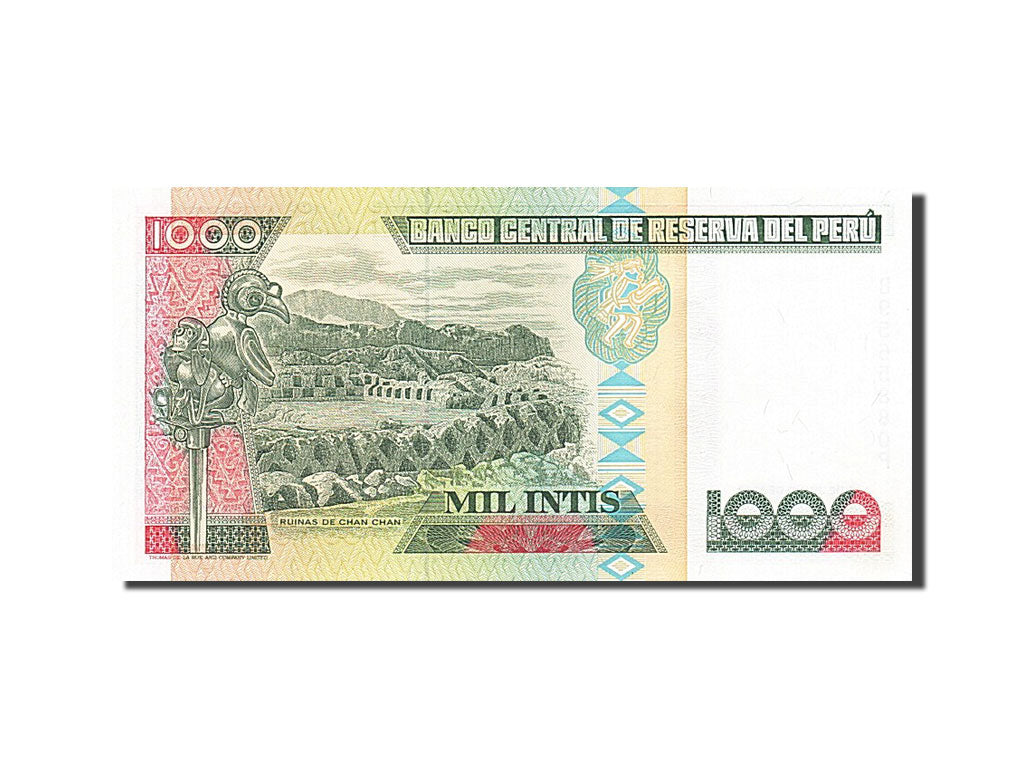 Billete, 1000 Intis, 1985-1991, Perú, KM:136b, 1988-06-28, UNC