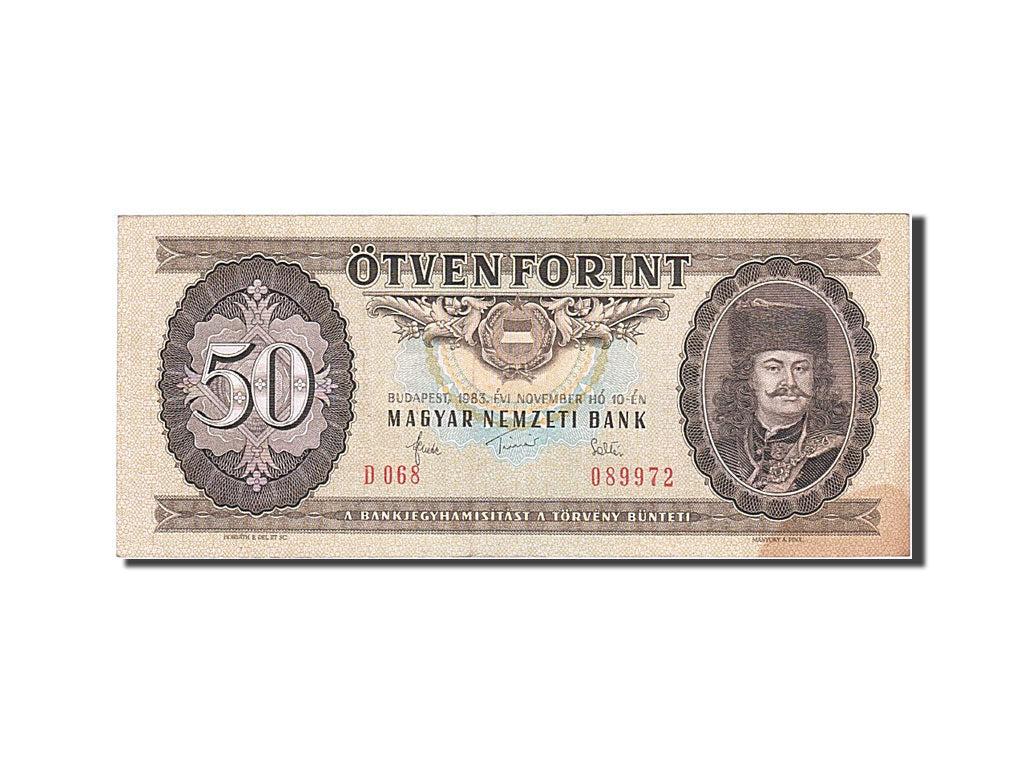 Banknote, Hungary, 50 Forint, 1957-1983, 1983-11-10, KM:170f, EF(40-45)