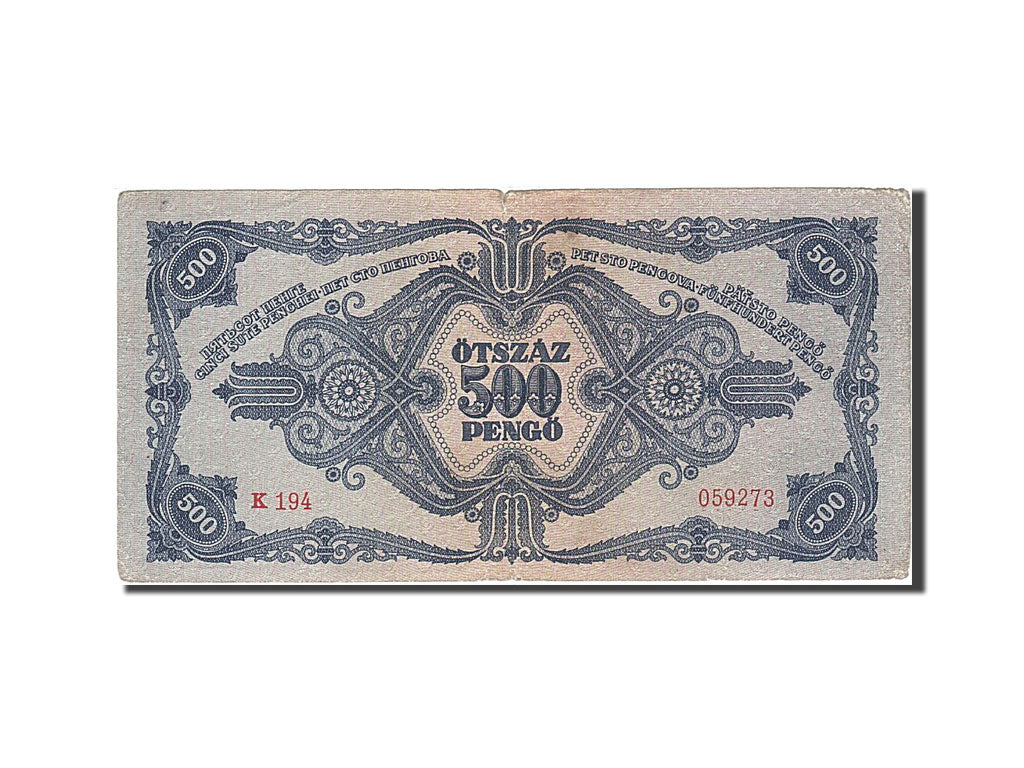 Banknote, Hungary, 500 Pengö, 1945-1946, 1945-05-15, KM:117a, VF(20-25)