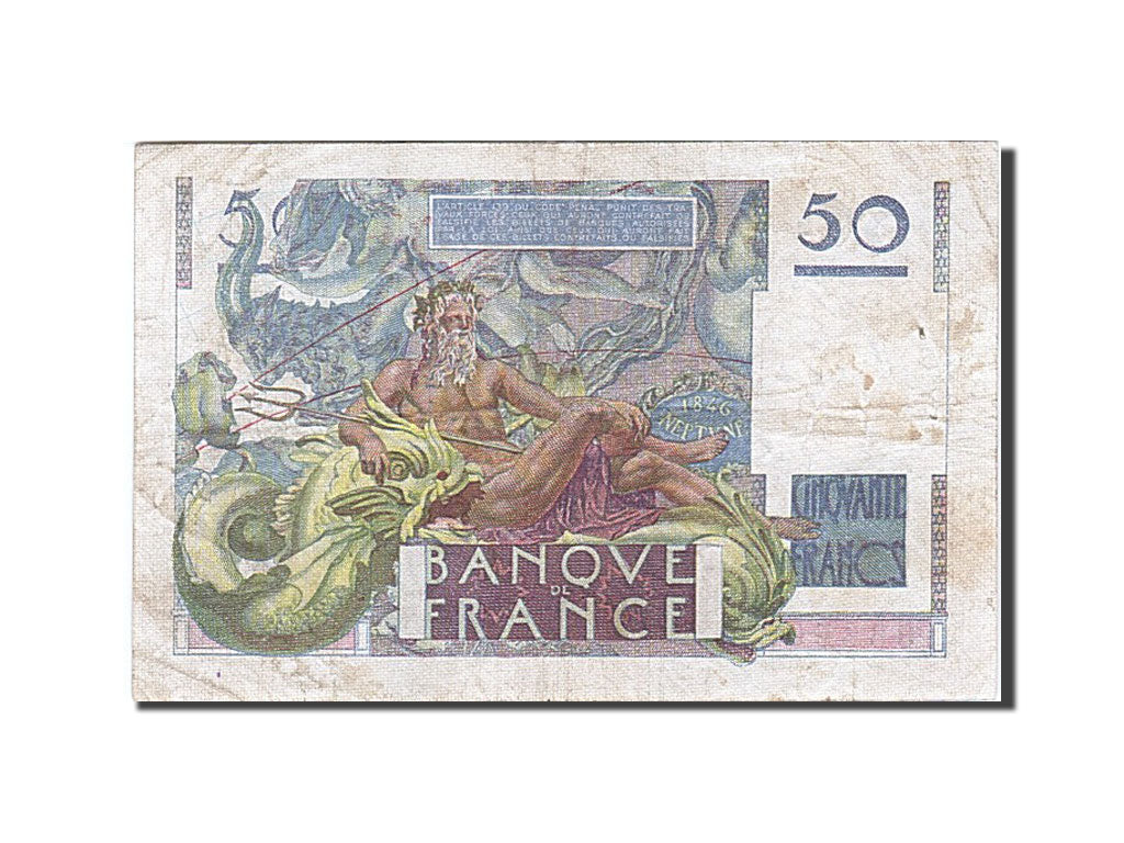 Banknote, France, 50 Francs, 1946, 1946-03-28, EF(40-45), Fayette:20.2, KM:127a