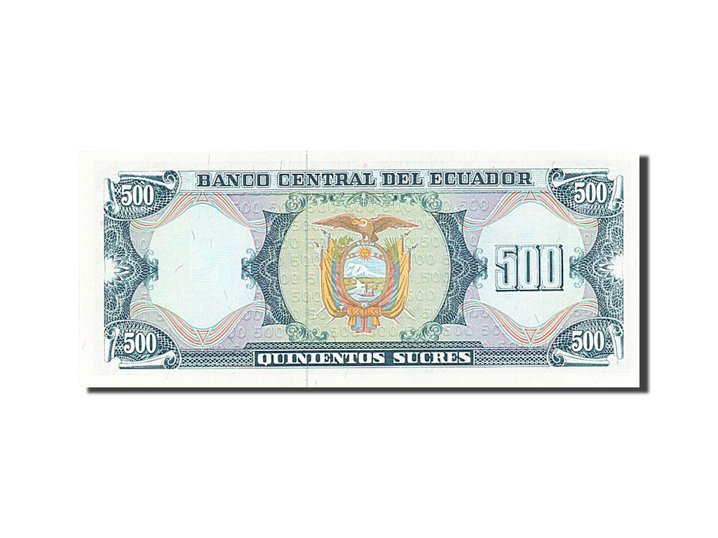 Billete, 500 Sucres, 1984-1988, Ecuador, KM:124Aa, 1988-06-08, UNC