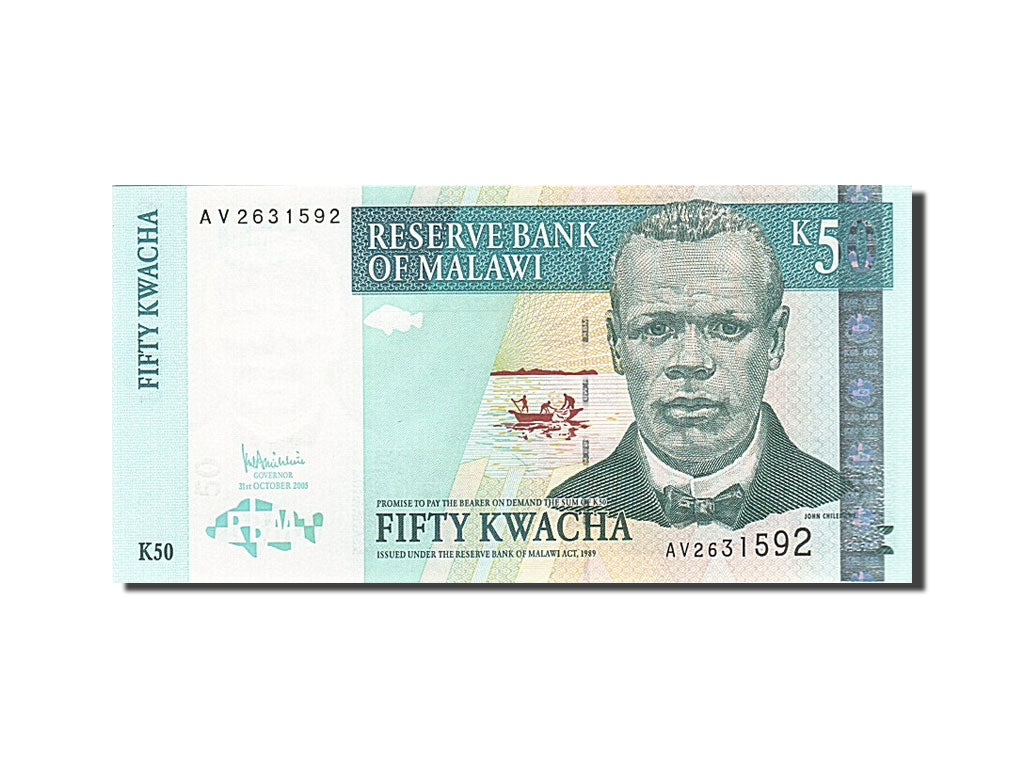 Billete, 50 Kwacha, 2004, Malawi, KM:53a, 2005-10-31, UNC