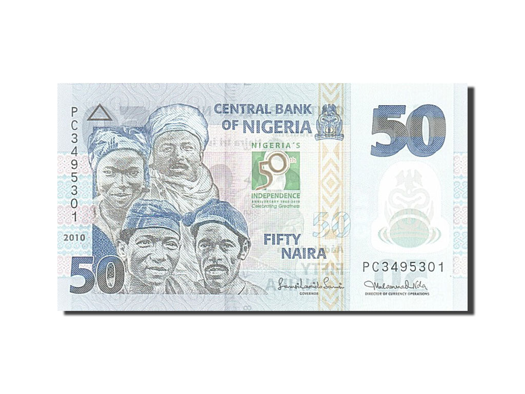 Billet, Nigéria, 50 Naira, 2010, 2010, KM:37, NEUF