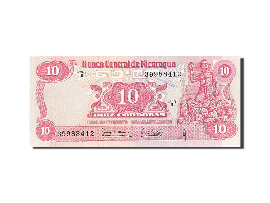 Banconote, Nicaragua, 10 Cordobas, 1979, KM:134, 1979, FDS